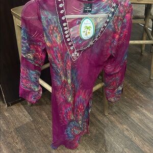 Aqua Women's Pink Swim Coverup